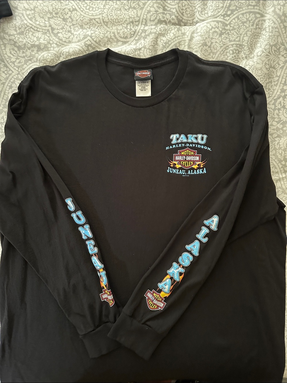 Harley-Davidson Taku Juneau Alaska Black Long Sleeve Tee